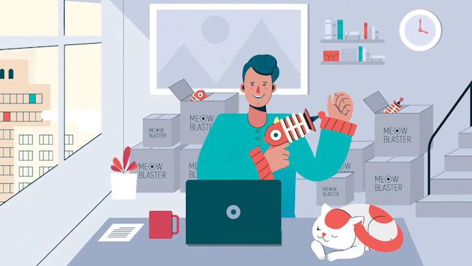 create 2d animated explainer video or 2d animation video