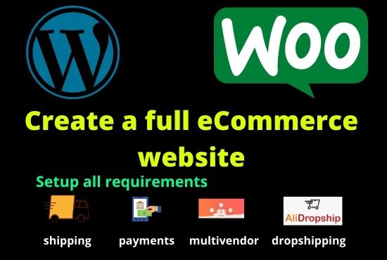 create ecommerce website by wordpress woocommerce