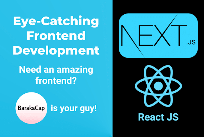 do front end web development using react, nextjs, html, css