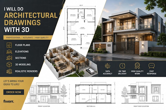 draw 2d,3d house floor plan