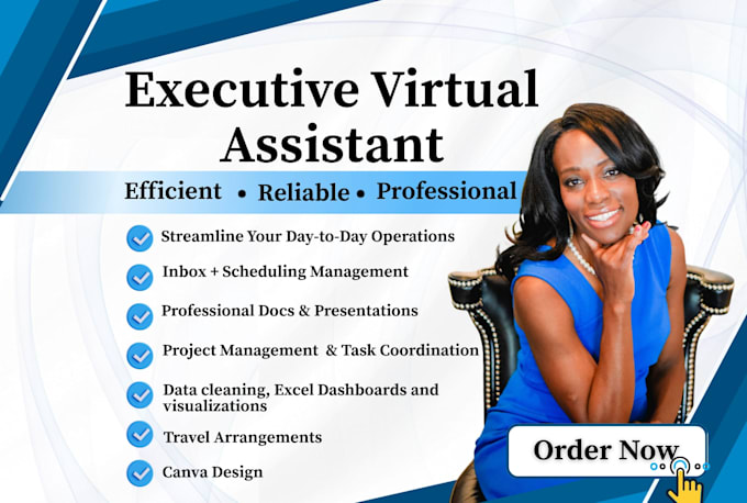 be your dependable executive virtual assistant
