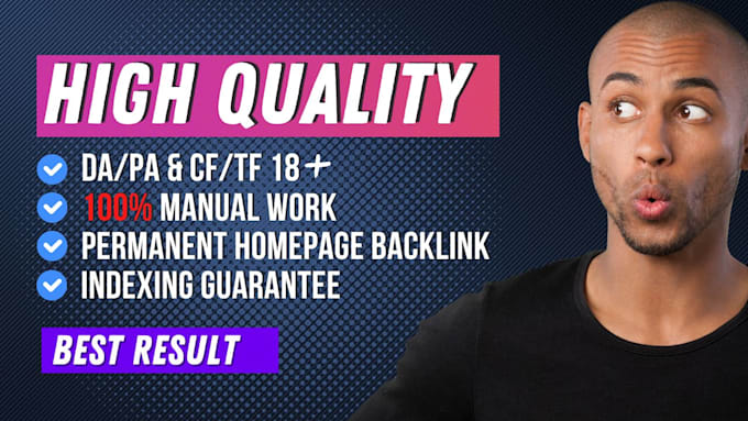 do high quality homepage backlinks