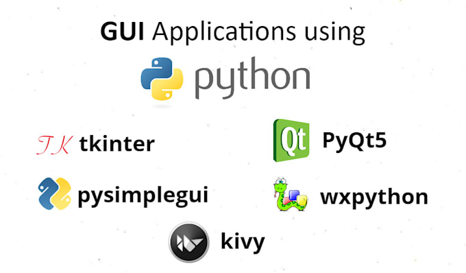 Develop gui application using python by Ahmed_amirul | Fiverr