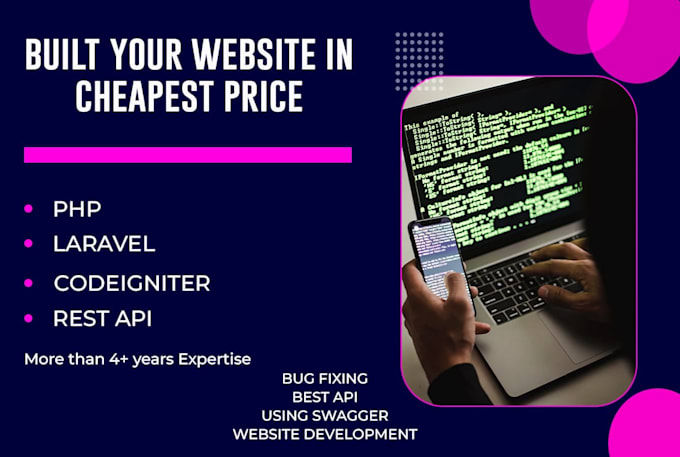 Your full stack web developer php, laravel, and custom design by ...