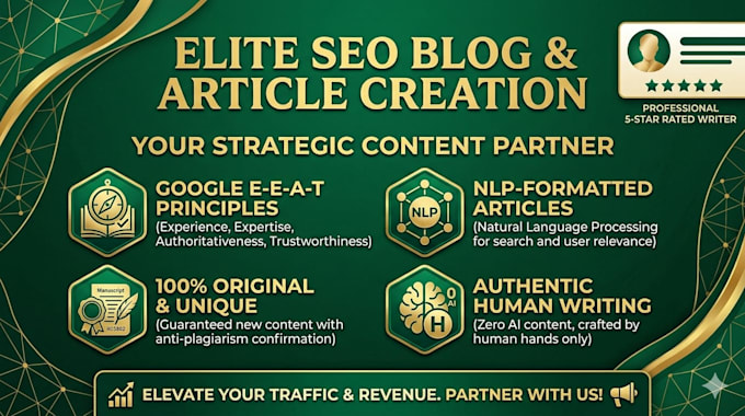 write SEO nlp optimized eeat blog posts that rank