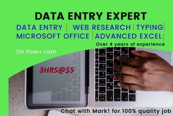 be your expert data entry