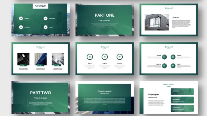 Hire a freelancer to design business powerpoint presentation or template slides