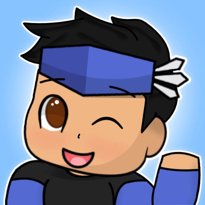 Create a roblox profile drawing for you by Ssamrox | Fiverr