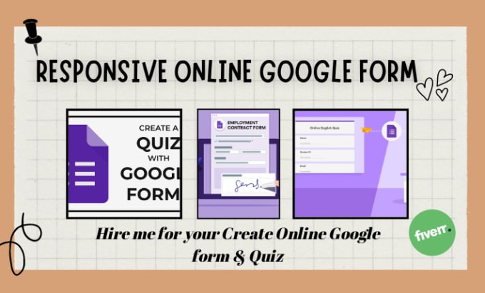 create responsive online google form ,quiz ,survey