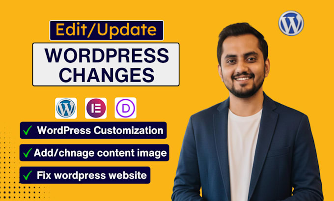 customize, update and edit wordpress website very quickly