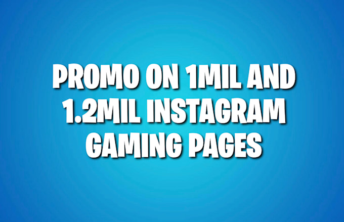 do instagram promotion shoutout on gamer pages