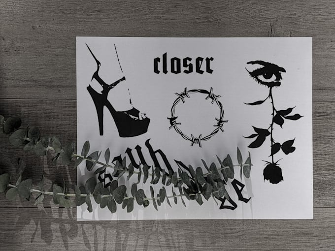 create you solid blackwork design