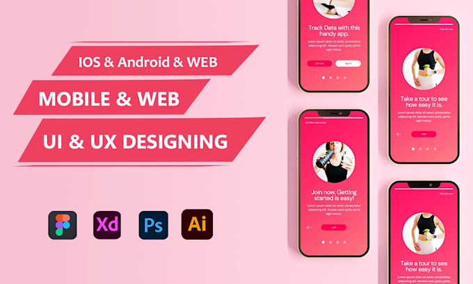 Do ui ux for website mobile app design in adobe xd figma by Reshailawan ...