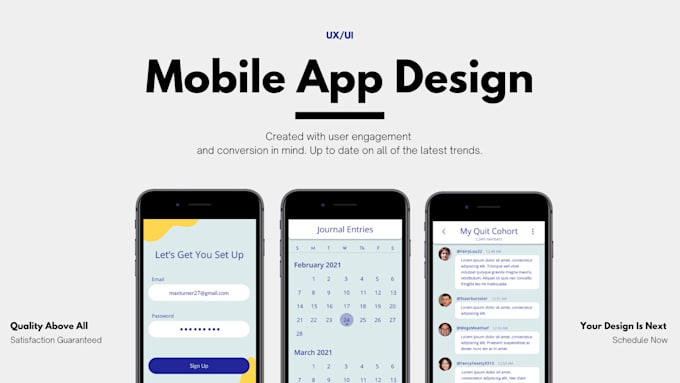 Design a stunning mobile app ui ux design by Puckerfence | Fiverr