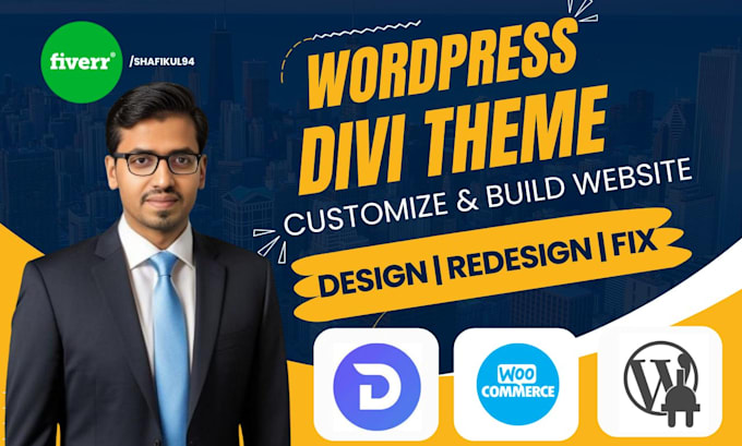 design or redesign your wordpress website using divi builder