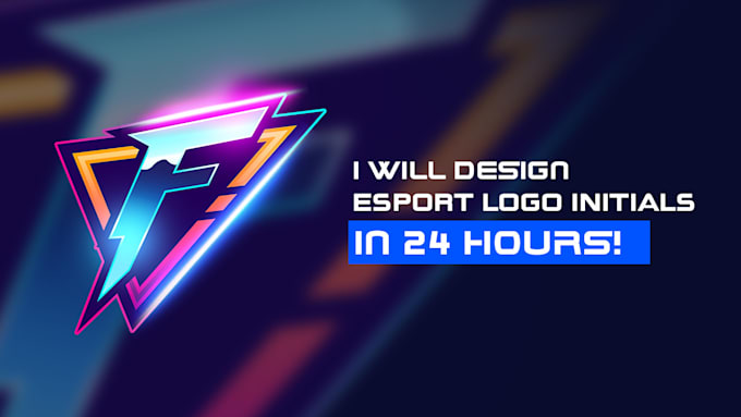 design amazing initials logo for esport, youtube, twitch in 24 hours