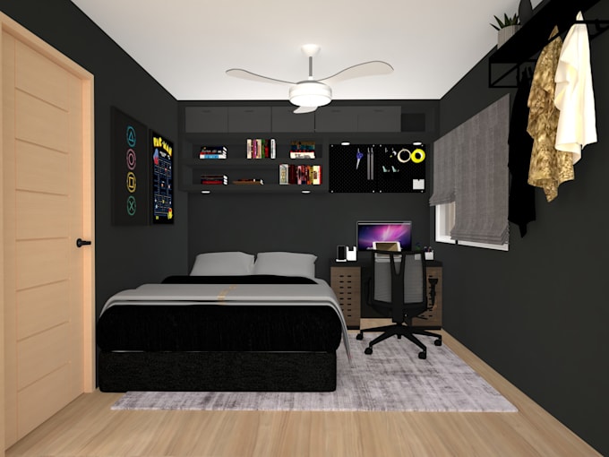 create bedroom interior for  home interior design