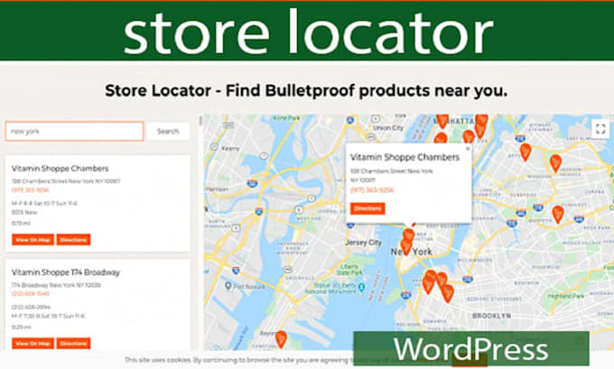 setup wordpress store locator page in your website