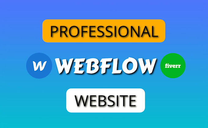 develop professional webflow website