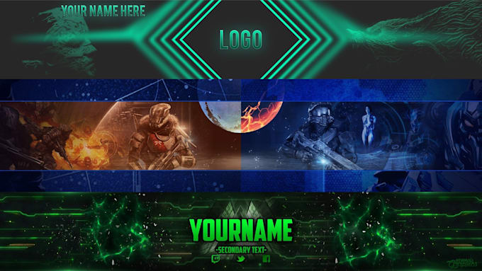 youtube banner and logo