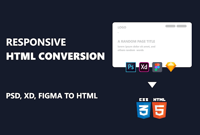 Convert psd, xd, figma to html css by Jyvers | Fiverr