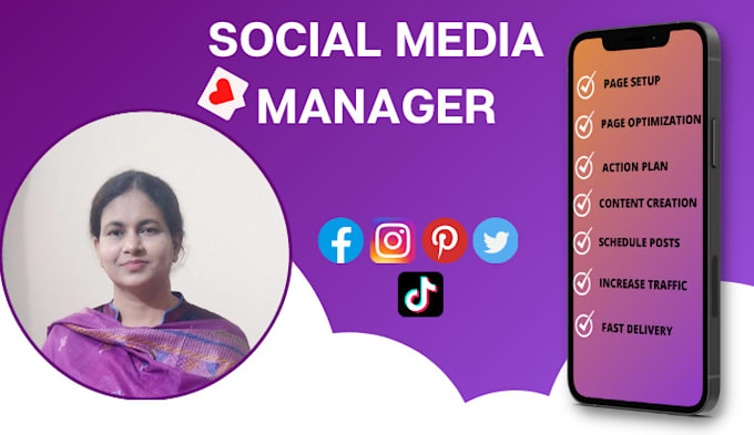 be your social media manager and content creator or personal assistant