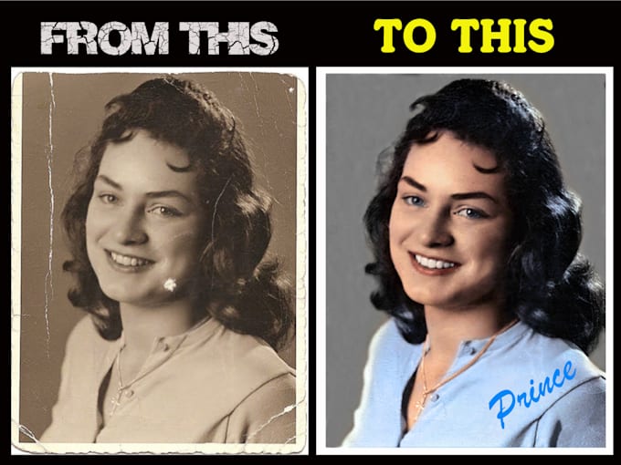 do background remove, photo restoration, manipulation