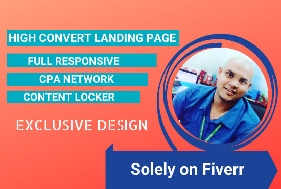 create high convert landing page for CPA network