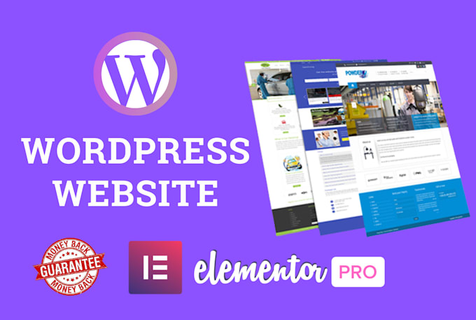 build wordpress website using elementor