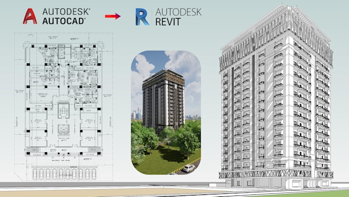 do 2d autocad to revit model