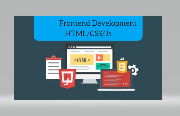 Develop the front end of application using css, html, and javascript by ... image.