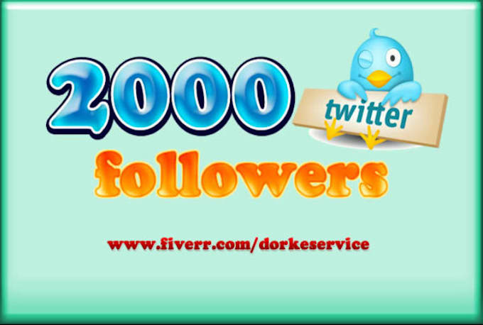 provide 2000+ Worldwide Real Looking Twitter Followers without Admin or Access