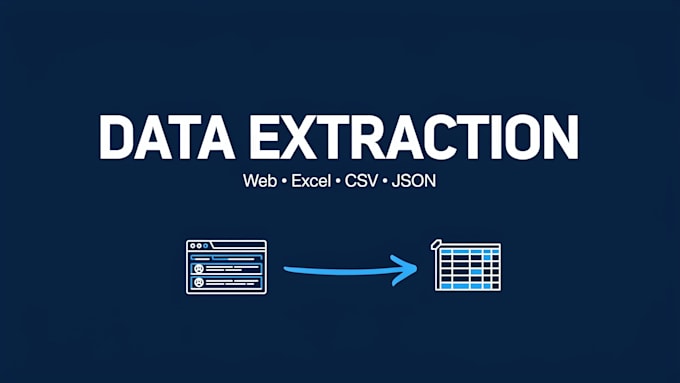 do web scraping, extraction and data collection