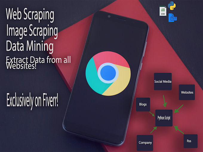 do web scraping, extraction and data collection