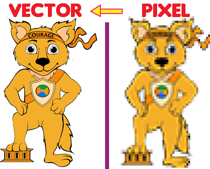 convert pixel image into vector or logo to HD within 12 hrs
