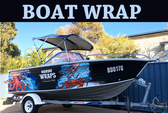 create professional boat wrap design for you