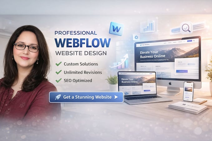 design or redesign one page webflow website or landing page