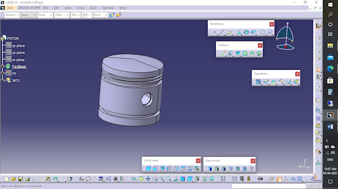 Do 3d design and drafting in catia v5 by Raja24680 | Fiverr