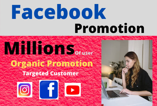 do organic facebook marketing, promotion, advertising in USA