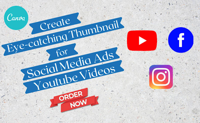 create facebook instagram and youtube thumbnail using canva