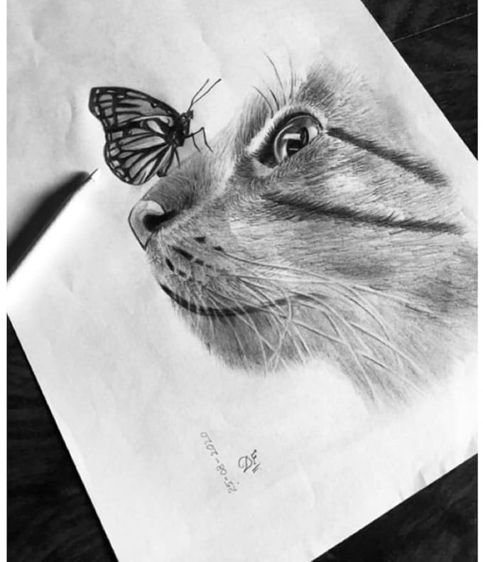 Do pencil and charcoal sketching by Ddu ua Fiverr