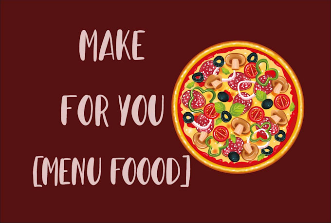 design your menu food