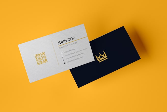 do luxury minimal creative business card design