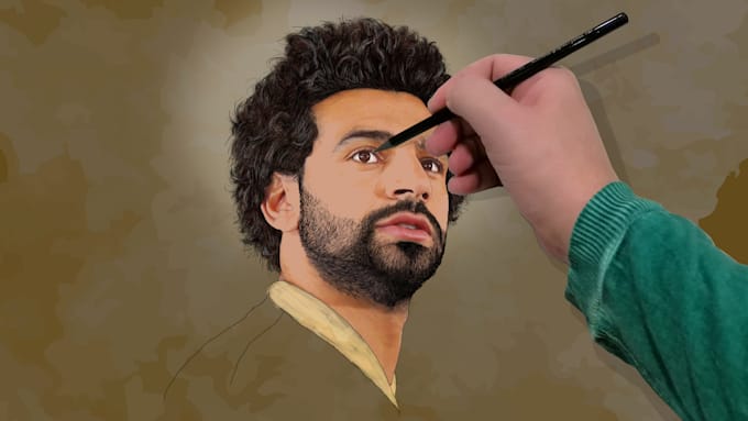 create a unique drawing video by my hand