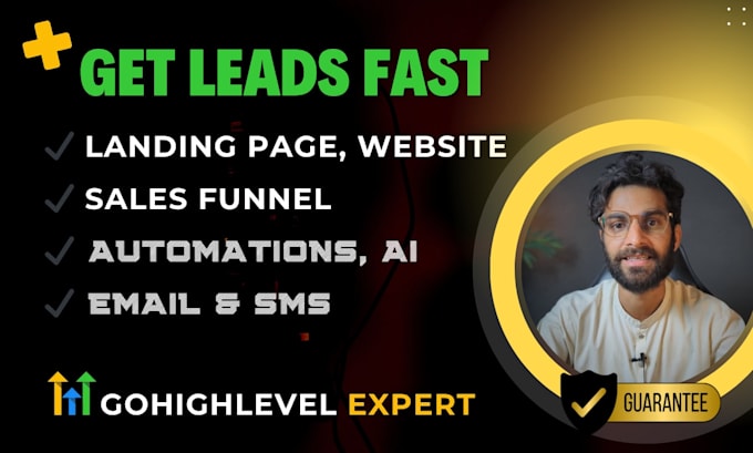 design gohighlevel website, sales funnel, landing page, automation, ai voice