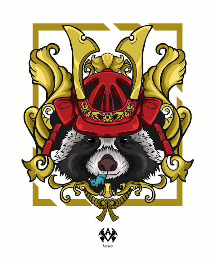 draw head style vector illustration for your tshirt design