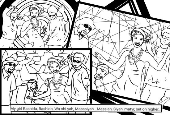 Create Comic Style Colouring Pages To Your Song By Nnaizamarah Fiverr