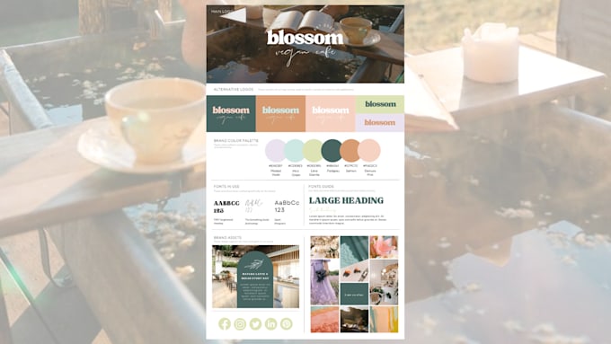 design a cohesive brand style board