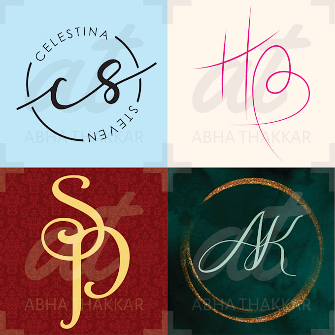 create monograms, wedding initials, logo