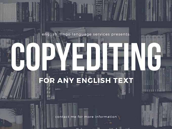 copyedit any english text